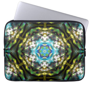 Funda Para Portátil Mandala dentro de hexágono metalizado de hammers v