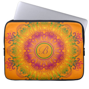 Funda Para Portátil Mandala floral étnica