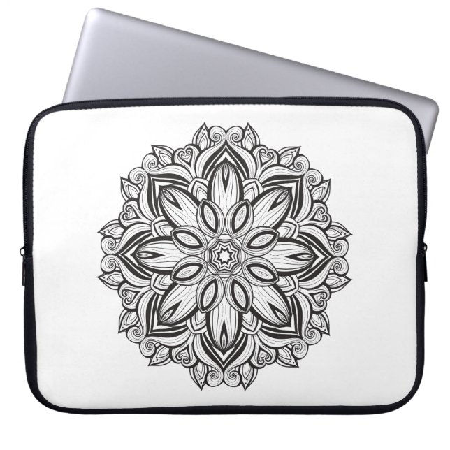 Funda Para Portátil Mandala hermosa (Frente)