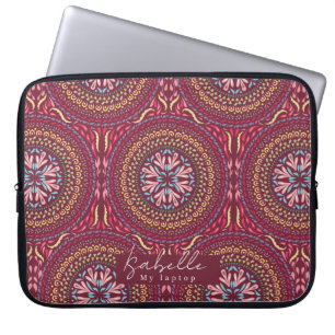 Funda Para Portátil Mandala Magenta