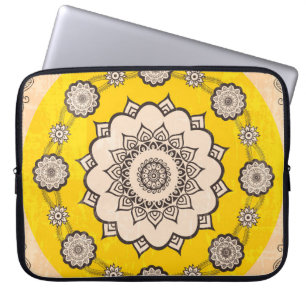 Funda Para Portátil Mandala Ornamental: Diseño de estilo étnico.
