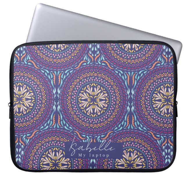 Funda Para Portátil Mandala Purple (Frente)