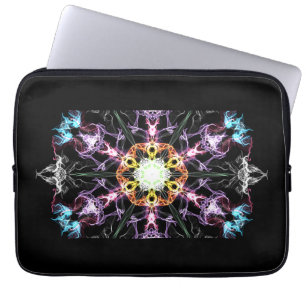 Funda Para Portátil Mandala púrpura moderna