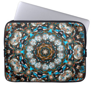 Funda Para Portátil Mandala que parece un cráter de colores brillantes