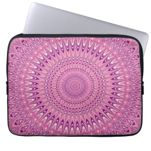 Funda Para Portátil Mandala rosada de la estrella