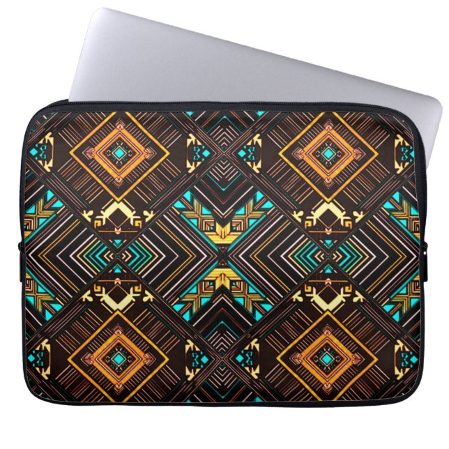 Funda Para Portátil Mandala terrestre (Frente)