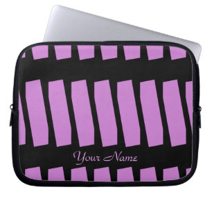 Funda Para Portátil Manga abstracta, Fuschia y negro del ordenador