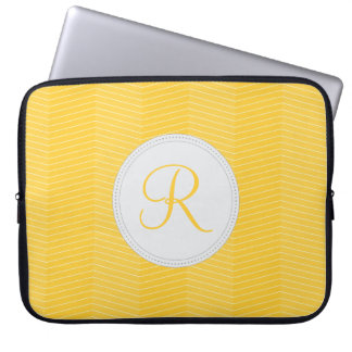 Funda Para Portátil Manga amarilla del ordenador portátil del
