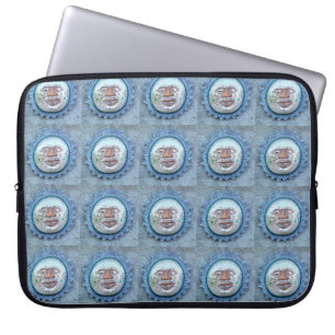 Funda Para Portátil manga azul de cara de sol