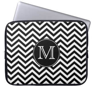 Funda Para Portátil Manga blanco y negro del ordenador portátil de