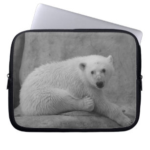 Funda Para Portátil Manga blanco y negro del ordenador portátil del