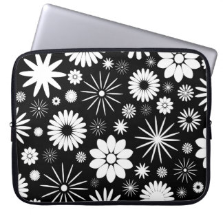 Funda Para Portátil Manga blanco y negro del ordenador portátil del