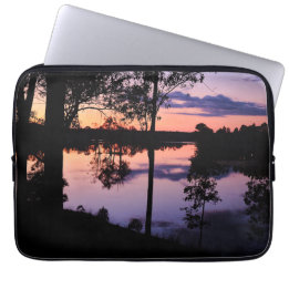 Funda Para Portátil Manga: Crepúsculo junto al lago