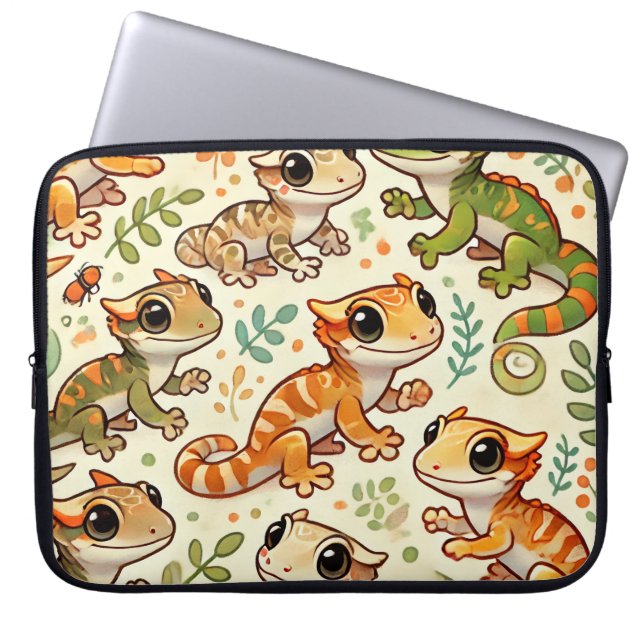 Funda Para Portátil Manga Cute Creste De Portátil Gecko (Frente)