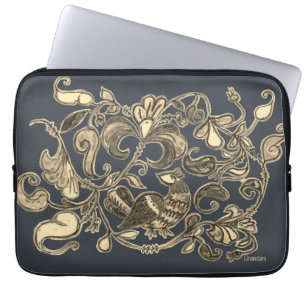 Funda Para Portátil Manga de aves del norte del acero antiguo