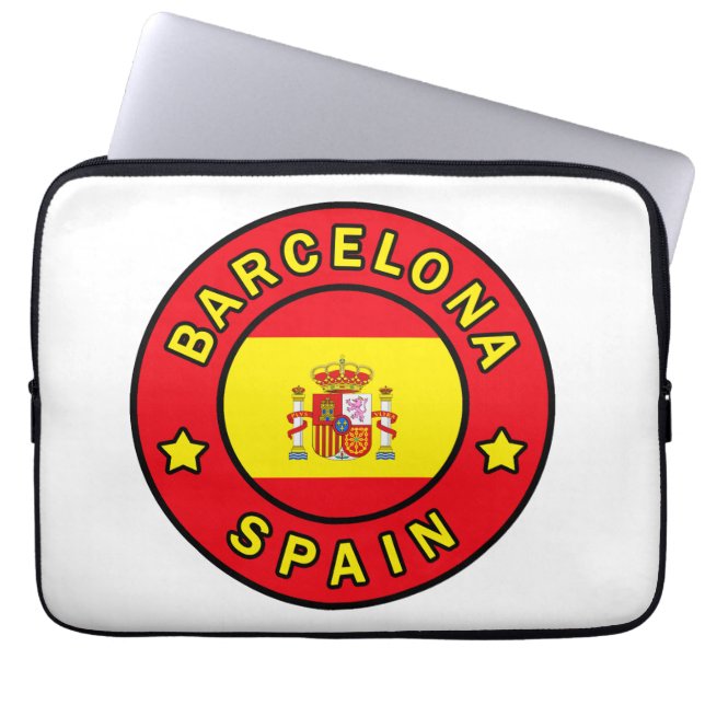 Funda Para Portátil Manga de Barcelona España (Frente)