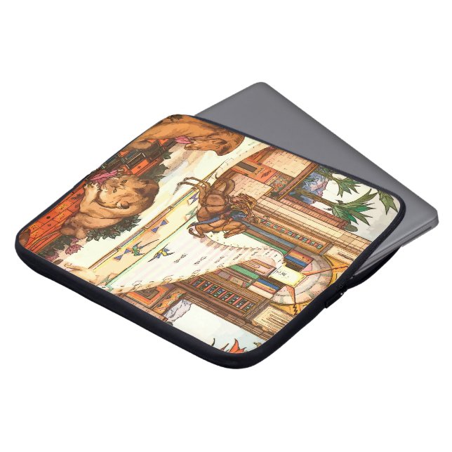 Funda Para Portátil Manga de computadora de leones indios (Superior anverso)