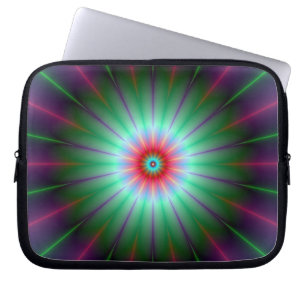 Funda Para Portátil Manga de flor radiante
