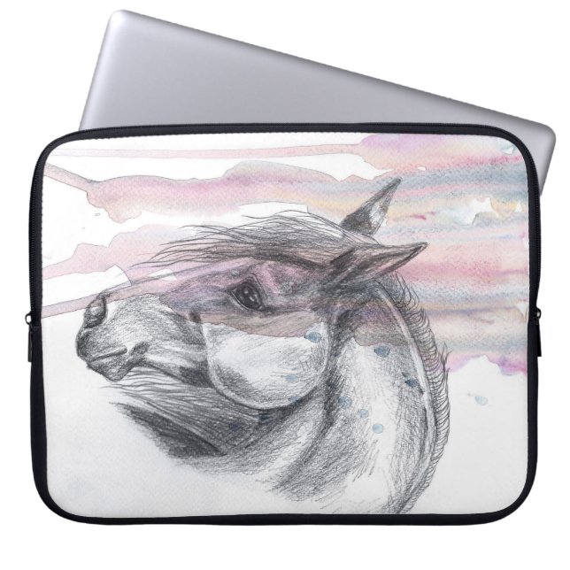 Funda Para Portátil Manga de la cabeza de caballo 1 (Frente)