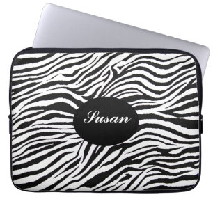 FUNDA PARA PORTÁTIL MANGA DE LA CEBRA PRINT-MONOGRAM-LAPTOP