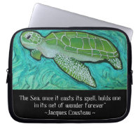 Manga de la electrónica de la tortuga de mar verde