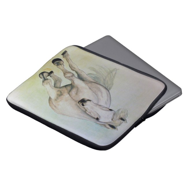 Funda Para Portátil Manga de la electrónica del "caballo blanco" (Superior anverso)
