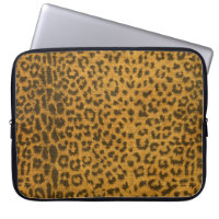 Manga de la electrónica del estampado leopardo