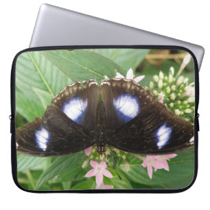 Funda Para Portátil Manga de la laptop con mariposa con manchas azules