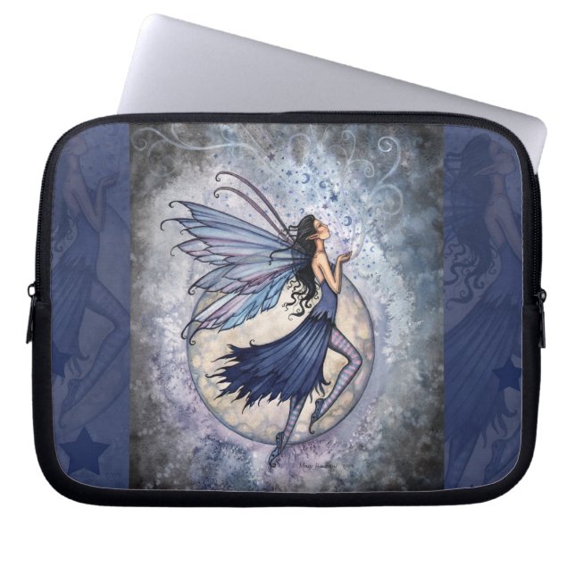 Funda Para Portátil Manga de la laptop Midnight Blue Fantasy (Frente)