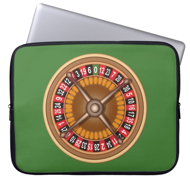 Funda Para Portátil Manga de la laptop Roulette Wheel personalizado (Frente)