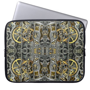 Funda Para Portátil Manga de la laptop Steampunk Metalizado Gears