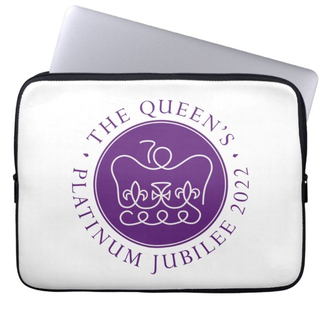Funda Para Portátil Manga de laptops Queen's Platinum Jubilee (Frente)