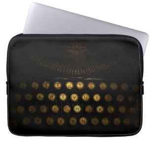 Funda Para Portátil Manga de Macbook de la máquina de escribir de