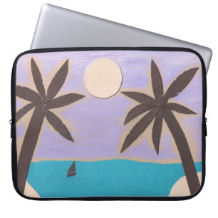 Funda Para Portátil Manga de ordenador con escena de Palm Beach