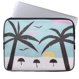 Funda Para Portátil Manga de ordenador con Sunset Beach Scene