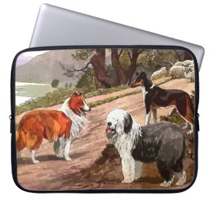 Funda Para Portátil Manga de ordenador portátil de colores pintados de