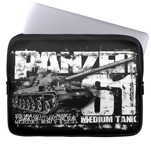 Funda Para Portátil Manga de PC Panzer 61 (Frente)