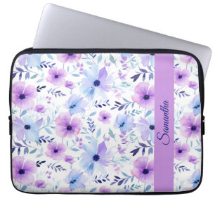 Funda Para Portátil Manga de portátil acuarela floral