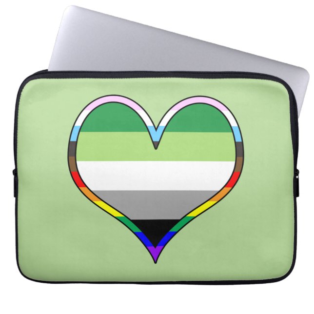 Funda Para Portátil Manga de portátil Aro Pride Heart (Frente)