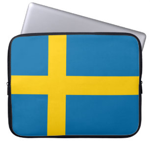 Funda Para Portátil Manga de portátil Bandera Sueca (Suecia)