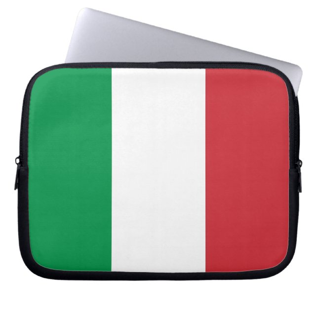 Funda Para Portátil Manga de portátil con bandera italiana (Frente)