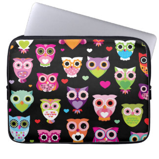 Funda Para Portátil Manga de portátil con patrón de búho retro
