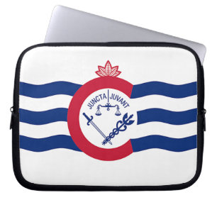 Funda Para Portátil Manga de portátil de bandera de Cincinnati