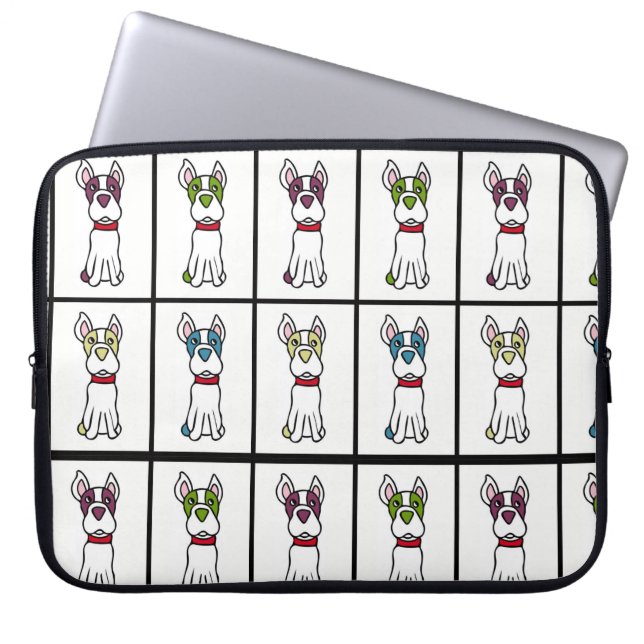 Funda Para Portátil Manga de portátil de Boston Terrier (Frente)