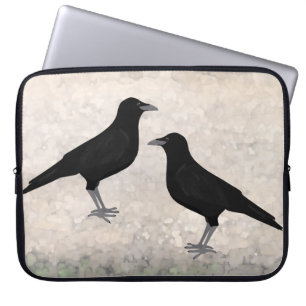 Funda Para Portátil Manga de portátil de cuervo de comer