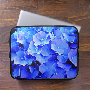 Funda Para Portátil Manga de portátil de Hydrangeas Azul Fresco