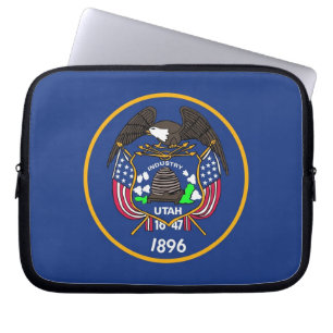 Funda Para Portátil Manga de portátil de la bandera del estado de Utah