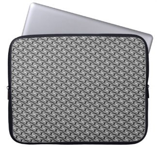 Funda Para Portátil Manga de portátil decorativa gris plateado