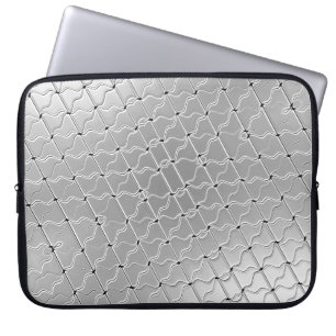 Funda Para Portátil Manga de portátil decorativa plateada