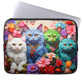 Funda Para Portátil Manga de portátil - Diseño de gato elegante